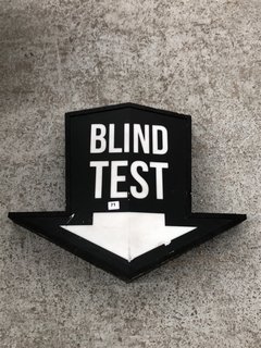BLIND TEST ARROW SIGN: LOCATION - B3