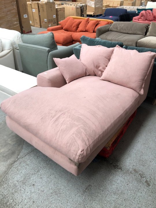 John Pye Auctions WODGE CORNER SOFA PART IN PUDDING PINK