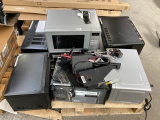 PALLET OF ASSORTED MICROWAVES: LOCATION - A8 (KERBSIDE PALLET DELIVERY)
