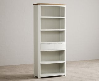 BRADWELL/BRAHMS SIGNAL WHITE TALL BOOKCASE - RRP £689: LOCATION - A4