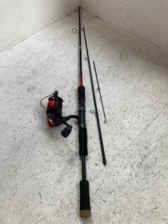 FISHING ROD IN BLACK/RED: LOCATION - A15