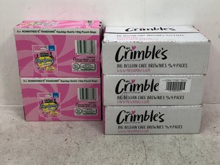 5 X ASSORTED FOOD ITEMS TO INCLUDE 2 X BOXES OF ROWNTREE'S SQUIDGY SWIRLS 130G SWEET PACKS BB: 08/23 (SOME ITEMS MAY BE PAST SELL BY): LOCATION - D2