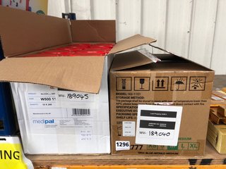 2 X BOXES OF ASSORTED MEDICAL ITEMS TO INCLUDE MEDIPAL ALCOHOL WIPES: LOCATION - A10