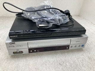 3 X ASSORTED ITEMS TO INCLUDE LG VHS PLAYER: LOCATION - D6