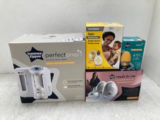 4 X ASSORTED BABY ITEMS TO INCLUDE TOMMEE TIPPEE GRO EGG 2 ROOM THERMOMETER AND NIGHT LIGHT: LOCATION - D6