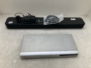 QTY OF ASSORTED ITEMS TO INCLUDE TOSHIBA DVD VIDEO PLAYER MODEL: SD-240E: LOCATION - D8