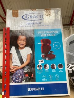 GRACO JUNIOR MAXI GROUP 2/3 HIGH BACK CHILDREN'S BOOSTER SEAT: LOCATION - C16