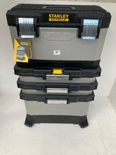 STANLEY FATMAX TIERED TOOL STORAGE BOX CASE RRP - £199: LOCATION - WHITE BOOTH