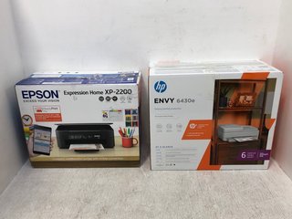 2 X ASSORTED EPSON AND HP PRINTERS TO INCLUDE HP ENVY 6030E PRINTER: LOCATION - B8
