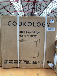 COOKOLOGY TABLE TOP FRIDGE MFR45WH: LOCATION - BT4