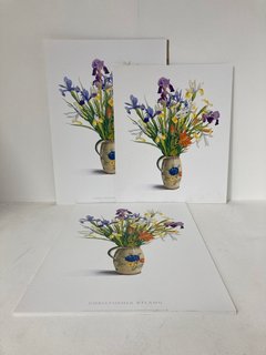 QTY OF " IRIS & LILES" PRINTS BY CHRISTOPHER RYLAND: LOCATION - AR4