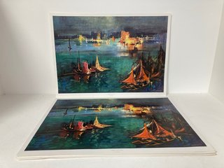 QTY OF "HARBOUR NOCTURNE" PRINTS BY AUBREY PHILLIPS: LOCATION - AR4