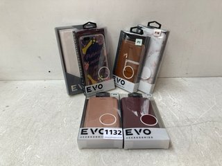 QTY OF EVO IPHONE CASES IN FAUX LEATHER & HARD SHELL FOR ASSORTED MODELS: LOCATION - AR6