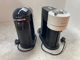 NESPRESSO VERTUO PLUS COFFEE MACHINE IN BLACK TO INCLUDE NESPRESSO VERTUO NEXT COFFEE MACHINE IN BLACK/WHITE: LOCATION - AR16