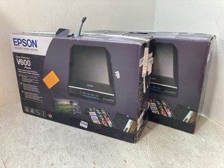 2 X EPSON V600 PHOTO SCANNERS - COMBINED RRP £608: LOCATION - AR16