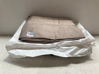 3 X SAZY 100% TURKISH COTTON FITTED SHEET IN BROWN/BEIGE DOUBLE: LOCATION - BR4