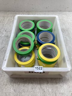QTY OF ASSORTED COLOURED TAPE: LOCATION - BR8