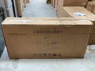 COOKOLOGY KITCHEN COOKER HOOD CURVED GLASS MODEL: CGL100BK/A: LOCATION - B4