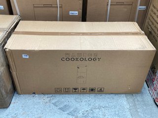COOKOLOGY A++ ENERGY SAVING 35CM CYLINDER ISLAND COOKER HOOD MODEL: CYL351BK/A++: LOCATION - B4