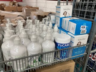 (COLLECTION ONLY) QTY OF RESPONSIBLE DOG OWNER NATURAL SHAMPOO & RECOVERY LIQUID FEED FOR SMALL RECOVERING ANIMALS: LOCATION - B8