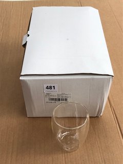 6 X GLASS TUMBLERS: LOCATION - A8