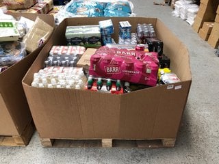 (COLLECTION ONLY) PALLET OF ASSORTED DRINK ITEMS TO INCLUDE PEPSI MAX BB 06/2024 & BARR CHERRYADE BB 10/2024: LOCATION - A6