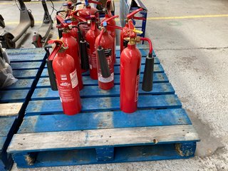 (COLLECTION ONLY) QTY OF FIRE EXTINGUISHERS TO INCLUDE CARBON DIOXIDE & WATER WITH TAGS IN PLACE: LOCATION - A5