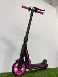 (COLLECTION ONLY) DECENT CHILDRENS ELECTRIC SCOOTER IN PINK/BLACK: LOCATION - BR2