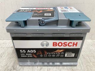 (COLLECTION ONLY) BOSCH S5 A05 CAR BATTERY: LOCATION - BR16