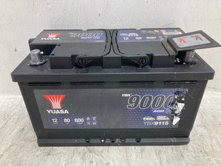 (COLLECTION ONLY) YUASA YBX900 CAR BATTERY: LOCATION - BR16