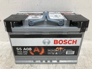 (COLLECTION ONLY) BOSCH S5 A05 CAR BATTERY: LOCATION - BR16