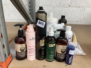 (COLLECTION ONLY) QTY OF ASSORTED ITEMS TO INCLUDE CRAZY SOAP & BEARD CONDITIONER: LOCATION - BR17