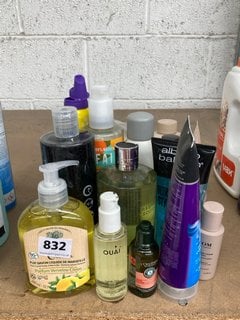 (COLLECTION ONLY) QTY OF ASSORTED ITEMS TO INCLUDE JOHN FRIEDA FRIZZ EASE & OUAI HAIR OIL: LOCATION - BR18