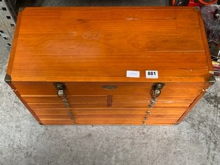 CLARKE WOODEN TOOL CHEST 6 DRAWER: LOCATION - BR19