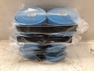 5 X PACKS OF 2 EMBOSSED HANDLEBAR GRIP TAPE IN BLUE - COMBINED RRP £100: LOCATION - AR6