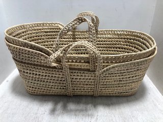 3 X CROMER BASKETS IN NATURAL: LOCATION - BR2