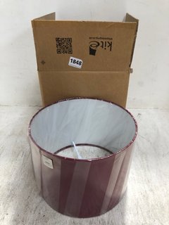 SMALL DRUM STYLE LAMP SHADE IN BORDEAUX: LOCATION - BR3