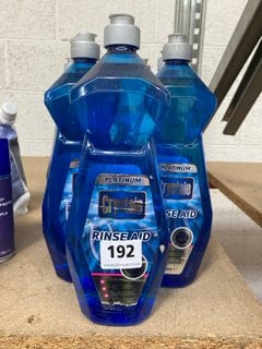 (COLLECTION ONLY) QTY OF CRYSTALE PLATINUM RINSE AID BOTTLES 1L TO INCLUDE AQUATEC WASH DETERGENT 5L: LOCATION - AR15