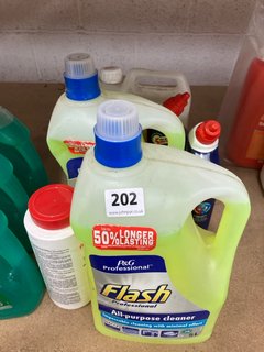 (COLLECTION ONLY) QTY OF ASSORTED CLEANING ITEMS TO INCLUDE 2 X FLASH ALL-PURPOSE CLEANER 5L (PLEASE NOTE: 18+YEARS ONLY. ID MAY BE REQUIRED): LOCATION - AR15