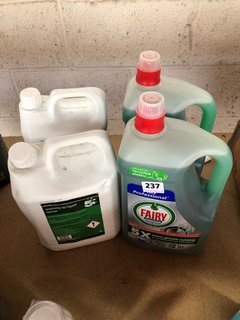 (COLLECTION ONLY) 2 X WASHING UP LIQUID LEMON BOTTLES 5L TO INCLUDE 2 X FAIRY DISHWASHING LIQUID 5L: LOCATION - AR14