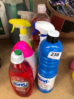 (COLLECTION ONLY) QTY OF ASSORTED CLEANING ITEMS TO INCLUDE ELBOW GREASE ALL PURPOSE DEGREASER SPRAY 500ML (PLEASE NOTE: 18+YEARS ONLY. ID MAY BE REQUIRED): LOCATION - AR14