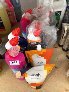 (COLLECTION ONLY) QTY OF ASSORTED CLEANING ITEMS TO INCLUDE DOMESTOS THICK BLEACH 750ML (PLEASE NOTE: 18+YEARS ONLY. ID MAY BE REQUIRED): LOCATION - AR14