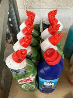 (COLLECTION ONLY) QTY OF HAPRIC MOUNTAIN PINE TOILET CLEANING GEL TO INCLUDE CLEAN N FRESH THICK BLEACH (PLEASE NOTE: 18+YEARS ONLY. ID MAY BE REQUIRED): LOCATION - AR13