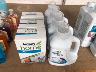 (COLLECTION ONLY) 4 X AMWAY HOME SA8 LIQUID CONCENTRATED LAUNDRY DETERGENT TO INCLUDE 3 X AMWAY HOME SA8 ALL FABRIC BLEACH (PLEASE NOTE: 18+YEARS ONLY. ID MAY BE REQUIRED): LOCATION - BR14