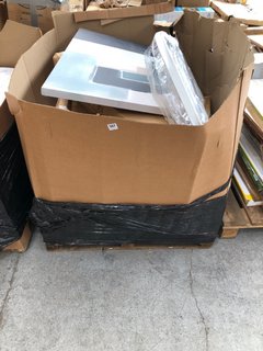 PALLET OF ASSORTED ITEMS TO INCLUDE HOME VIDA 4 STEP ANTI-SLIP LADDER IN WHITE/BLACK: LOCATION - B3 (KERBSIDE PALLET DELIVERY)