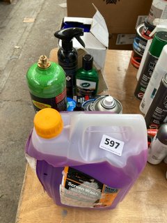 (COLLECTION ONLY) QTY OF ASSORTED AUTOMOTIVE ITEMS TO INCLUDE READY TO USE SCREENWASH (PLEASE NOTE: 18+YEARS ONLY. ID MAY BE REQUIRED): LOCATION - A4