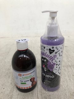 (COLLECTION ONLY) 2 X ASSORTED PET ITEMS TO INCLUDE BUGALUG 4 IN 1 DOG SHAMPOO AND 4 PAWS RAW LIQUID GLUCOSAMINE FOR PETS 500ML: LOCATION - A5