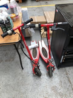 (COLLECTION ONLY) 2 X CHILDRENS RAZOR SCOOTERS IN RACING RED: LOCATION - A5