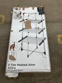 BLACK & DECKER 3-TIER 300W FREESTANDING HEATED CLOTHES AIRER: LOCATION - A7