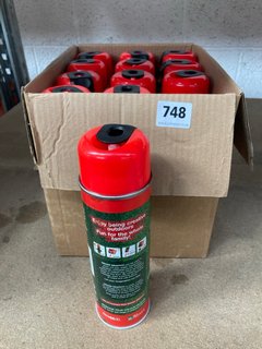 (COLLECTION ONLY) QTY OF JOHNSON'S GARDEN CARE GRASSFITI SPRAY IN RED: LOCATION - AR16